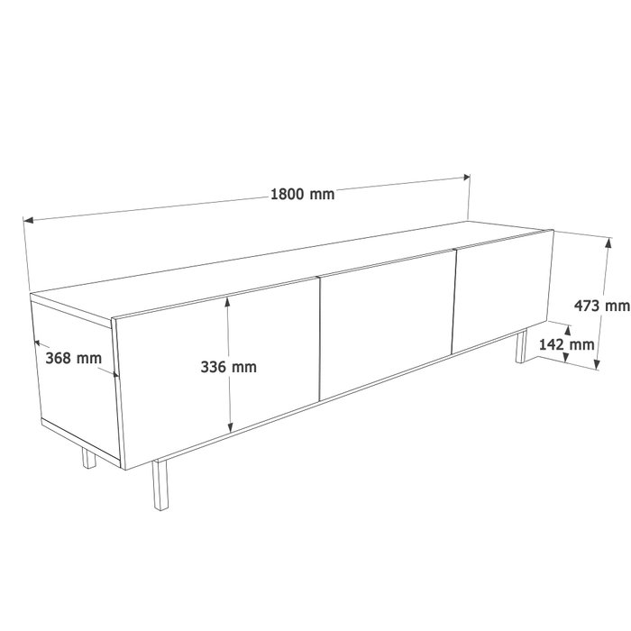Hanah Home Coast - CO1-CO Soporte para TV Color Arena